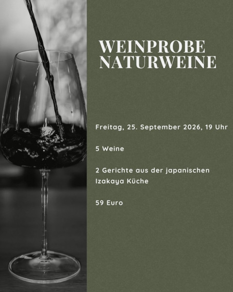 Weinprobe - Naturweine mit zwei japanischen Speisen