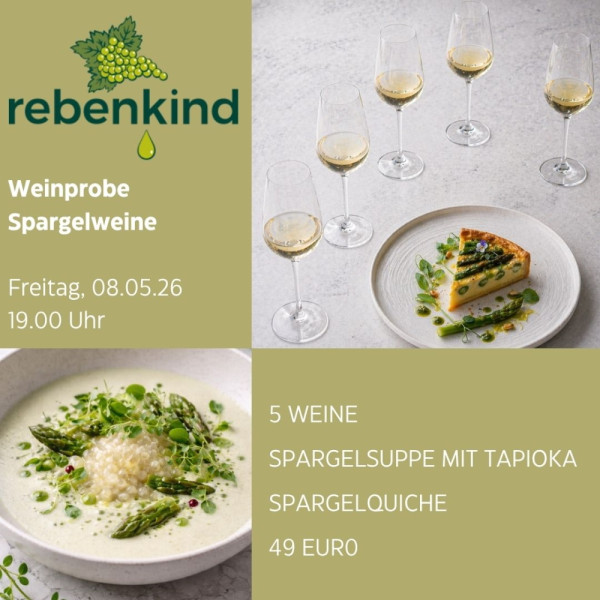 Weinprobe - Spargelweine mit zweierlei Spargelbegleitung